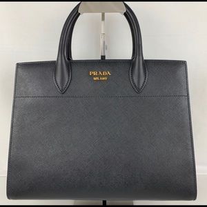 Prada Bibliotheque Saffiano Medium City Tote Bag